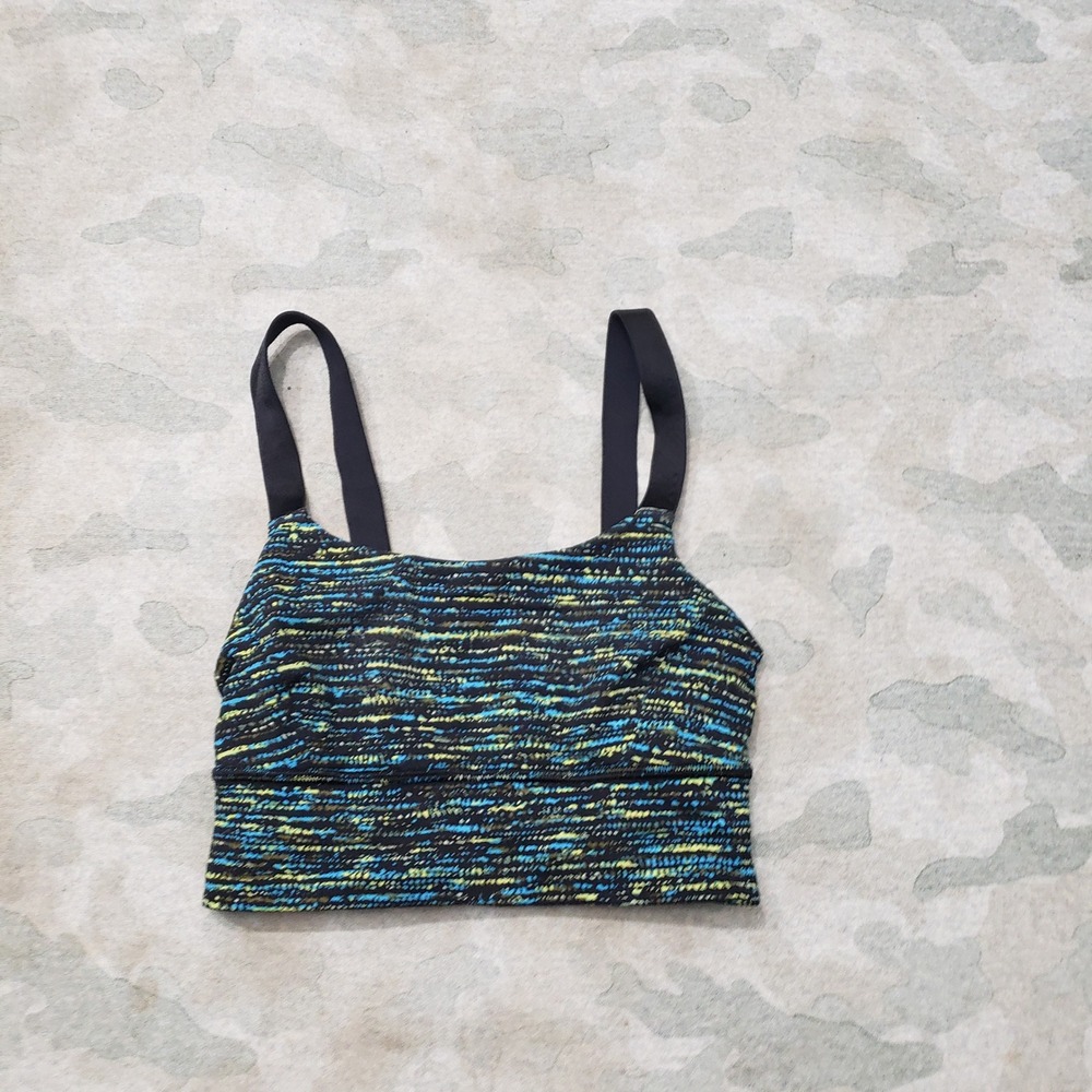 Lululemon Sports Bra Womens 2 Blue Yoga Gym Activewear Running